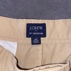 Mens j crew 30 waist khaki colored golf shorts